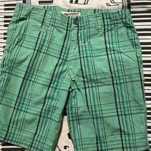 Arizona Shorts size 32 Green plaid , 10” inseam